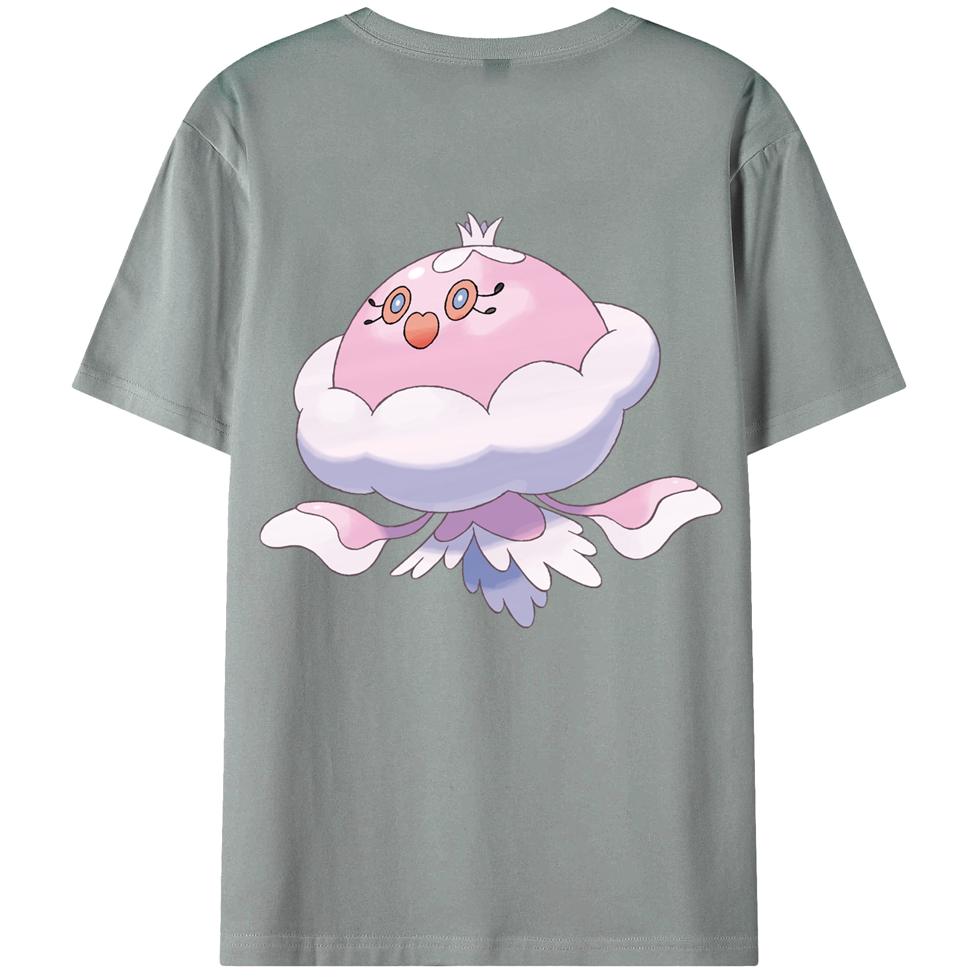（画像用） ポケットモンスター Pokémon 綿100％ メンズ半袖Tシャツ（バックプリント） 通気性